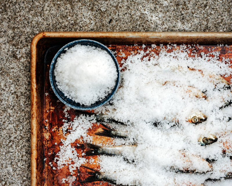 Roasted Sardines with Tomatoes, Garlic & Celtic Fine Ground™ Sea Salt