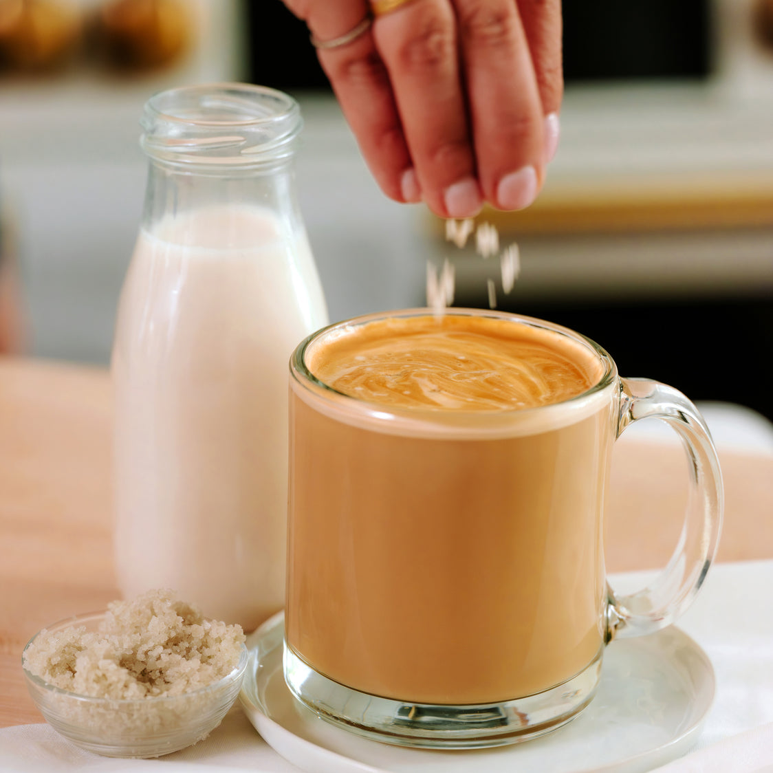Soothing Vanilla Sea Salt Latte (Hot or Iced)
