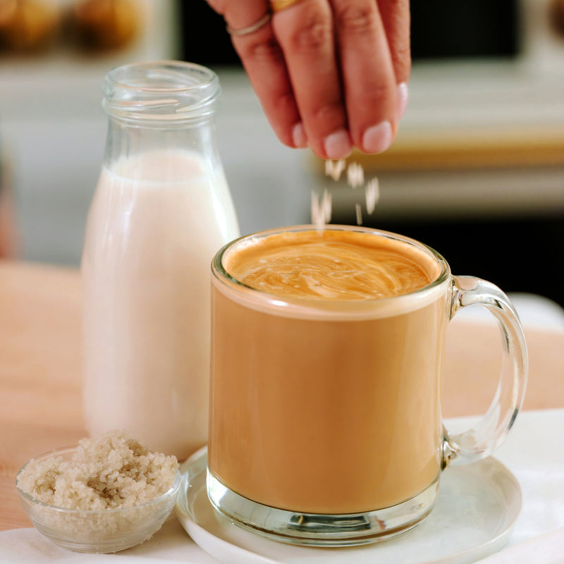 Soothing Vanilla Sea Salt Latte (Hot or Iced)
