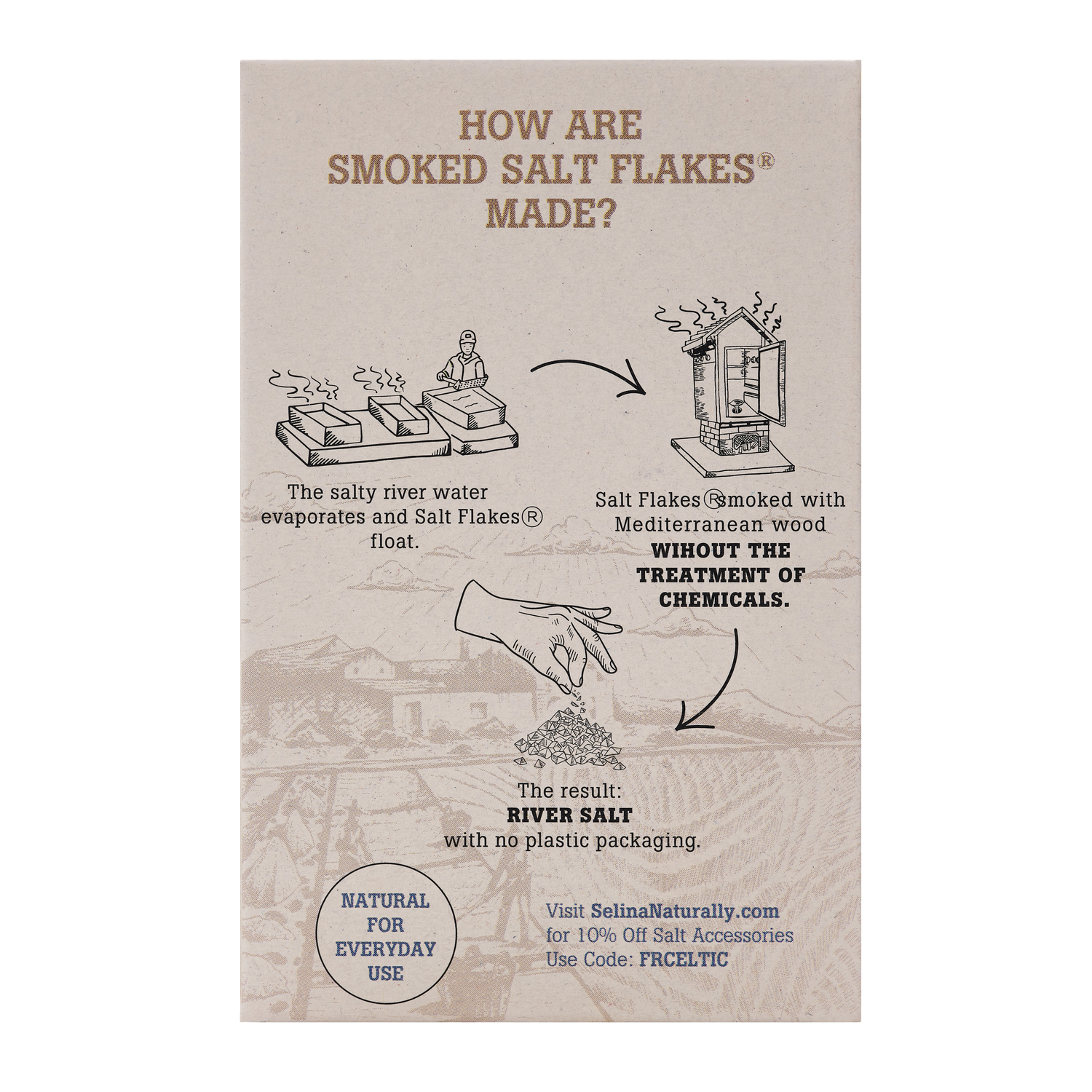 Celtic Sea Salt® Smoked Flake River Salt